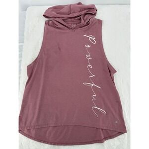 CALI SPORT Women's Sleeveless Hoodie Powerful Graphic Tank‎ Hoodie XL